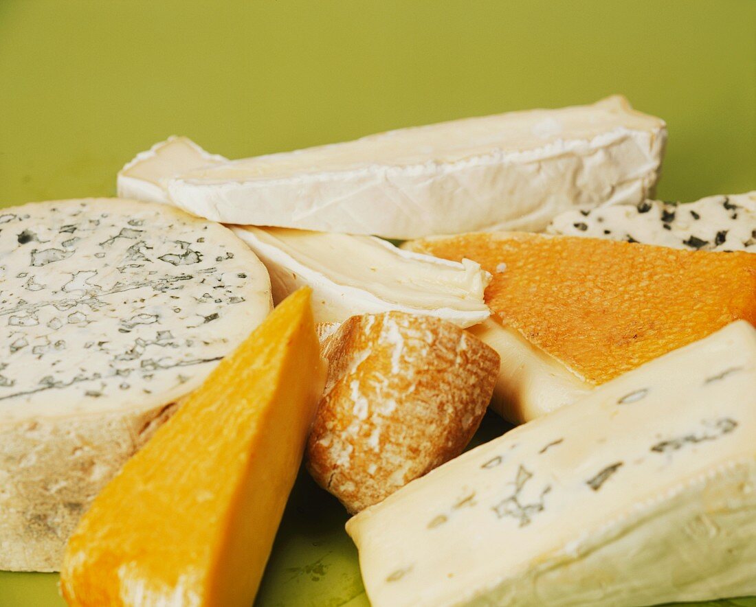 Verschiedene Käsesorten aus Frankreich