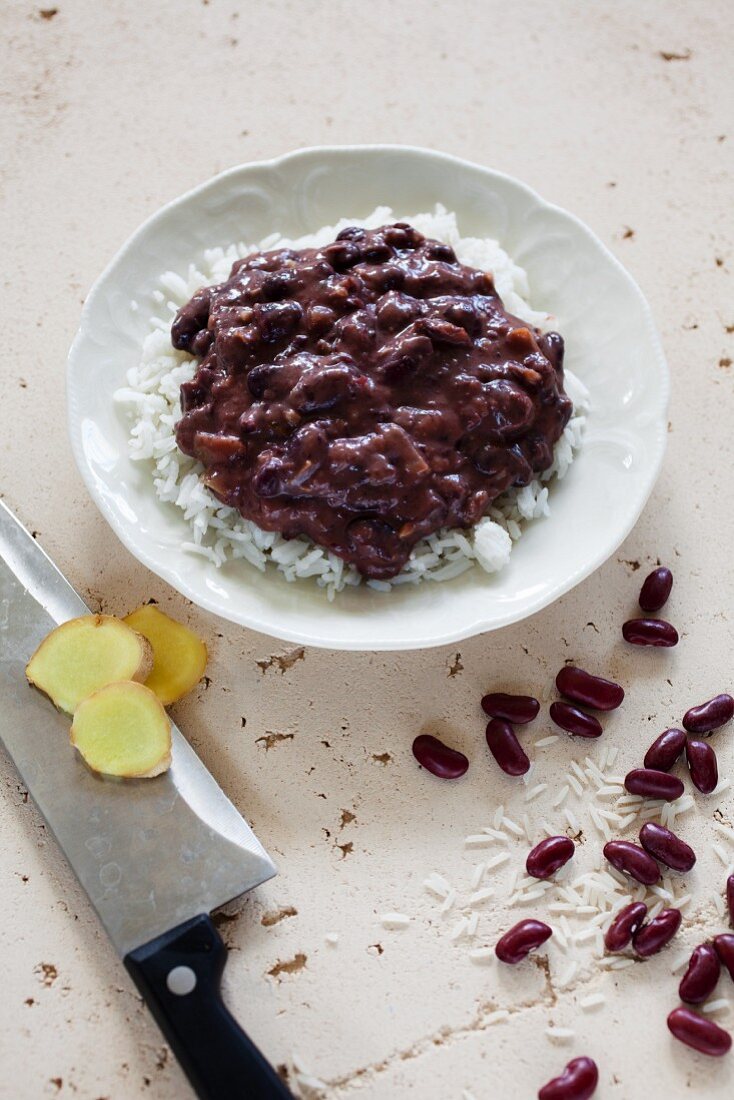 Rajma dhal (spicy bean dish from India)