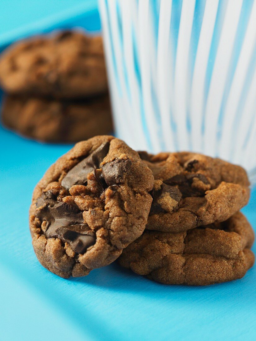 Double Chocolate Chunk Cookies