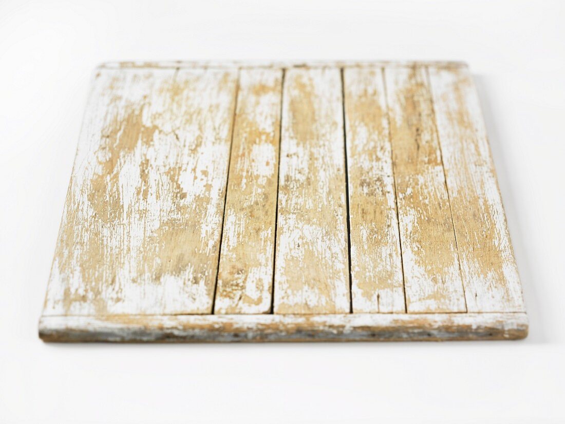 A broken wooden chopping board