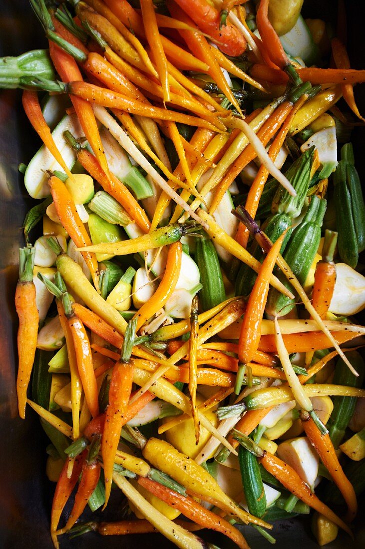 Medley of Vegetables Ready for Roasting