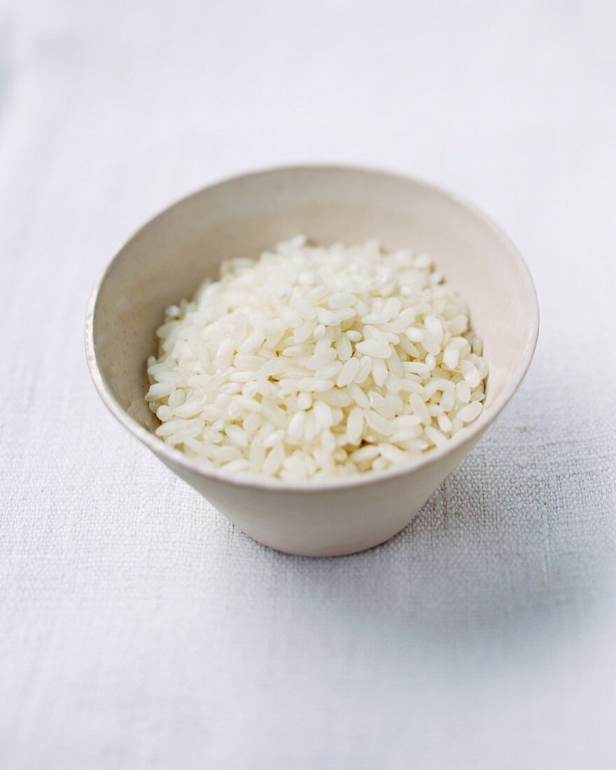 A bowl of arborio rice