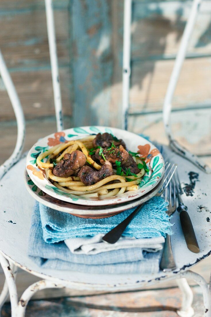 Macaroni with veal kidneys