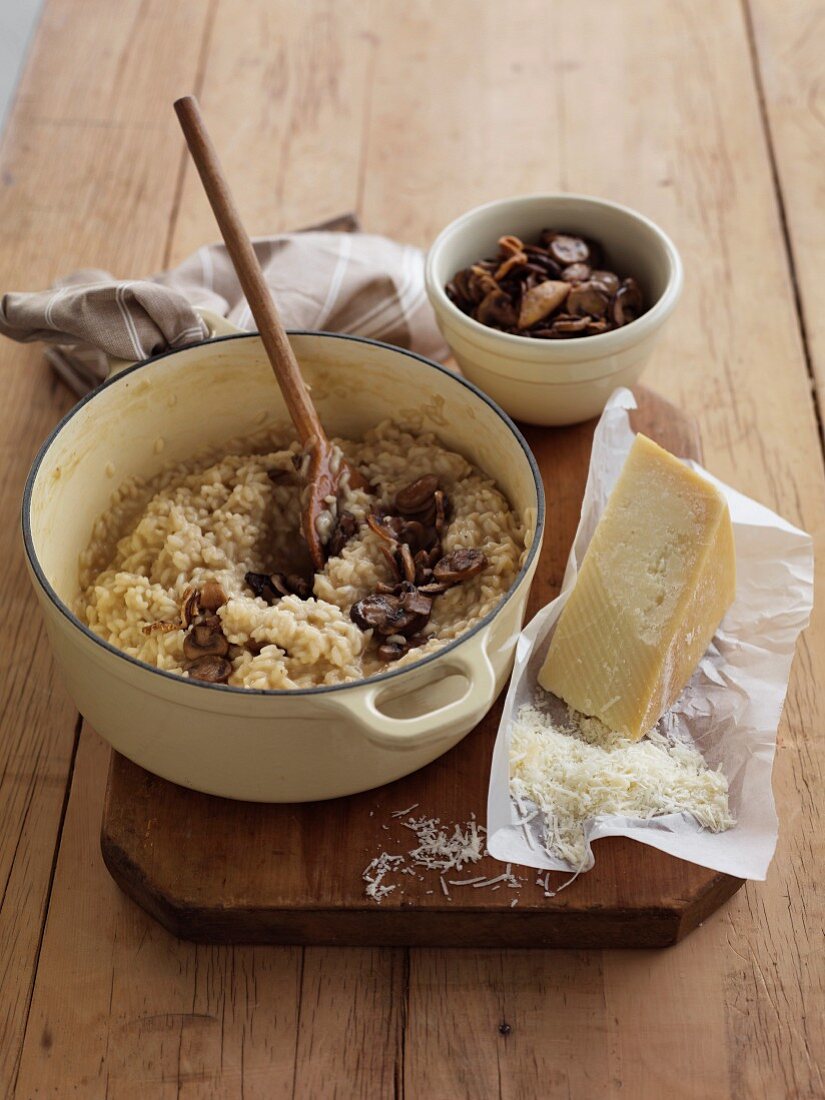 Porcini mushroom risotto with Parmesan