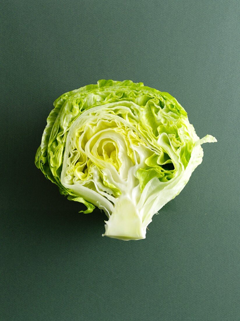 Half an iceberg lettuce