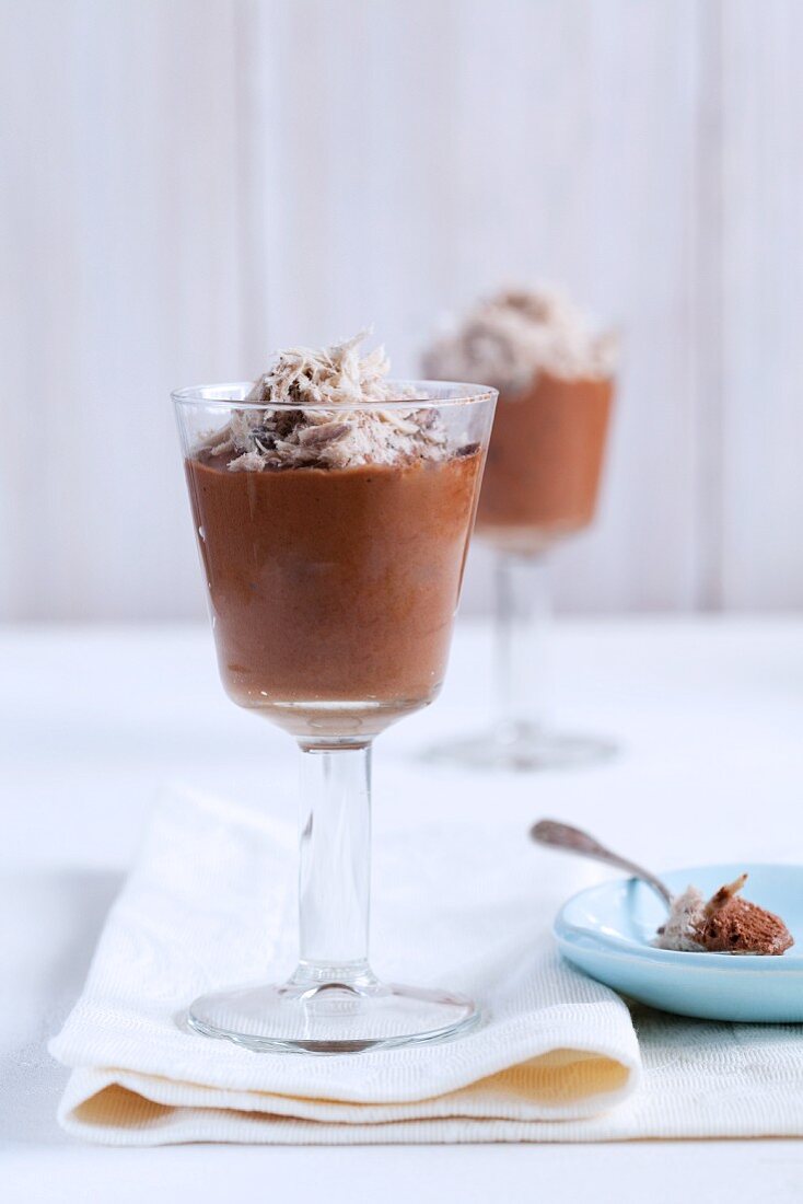 Schokoladenmousse mit Halwa