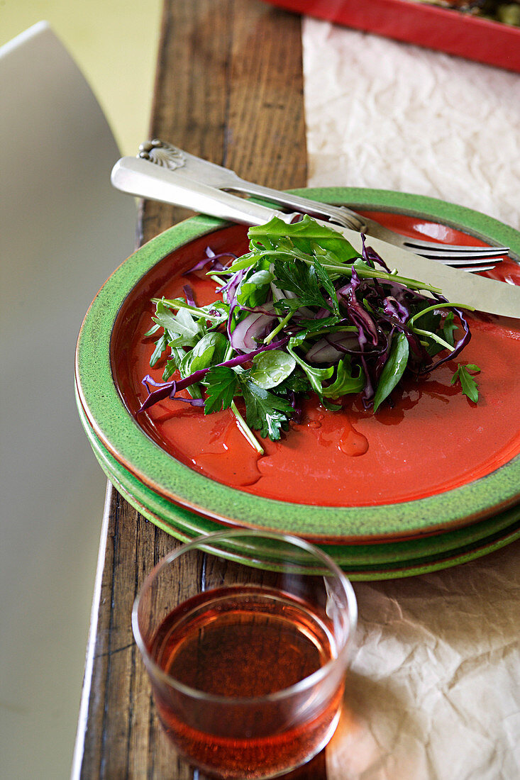 Insalata invernale (Wintersalat mit Vinaigrette, Italien)