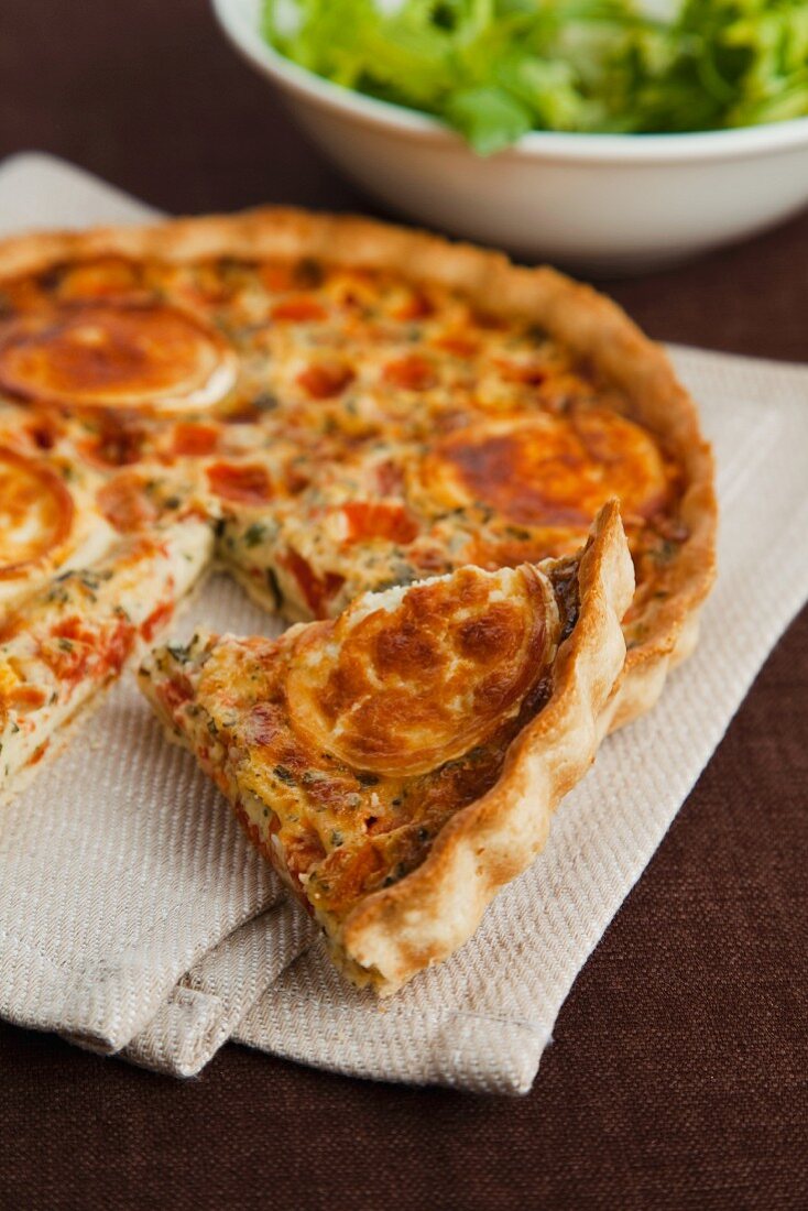 Tomato tart with goat's cheese