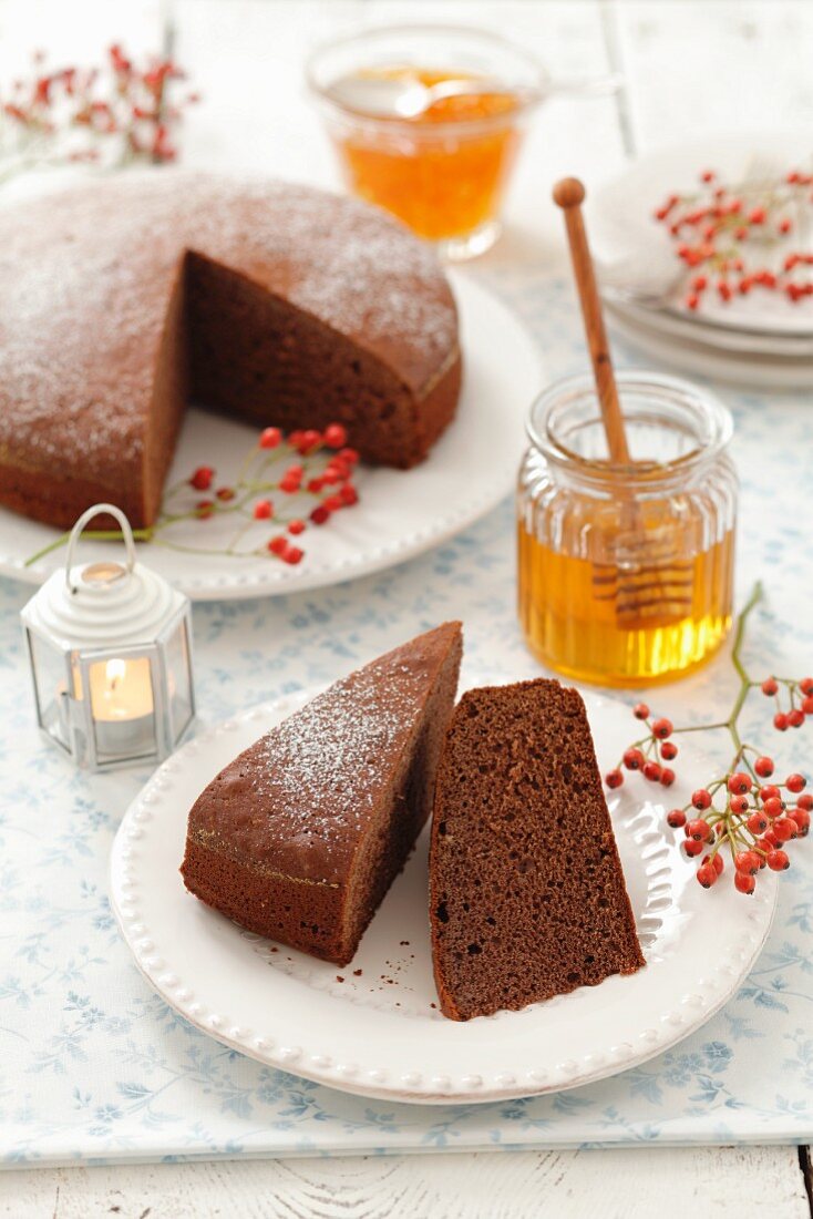 Honigkuchen zu Weihnachten