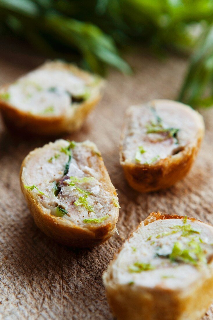 Breaded chicken breast with tarragon