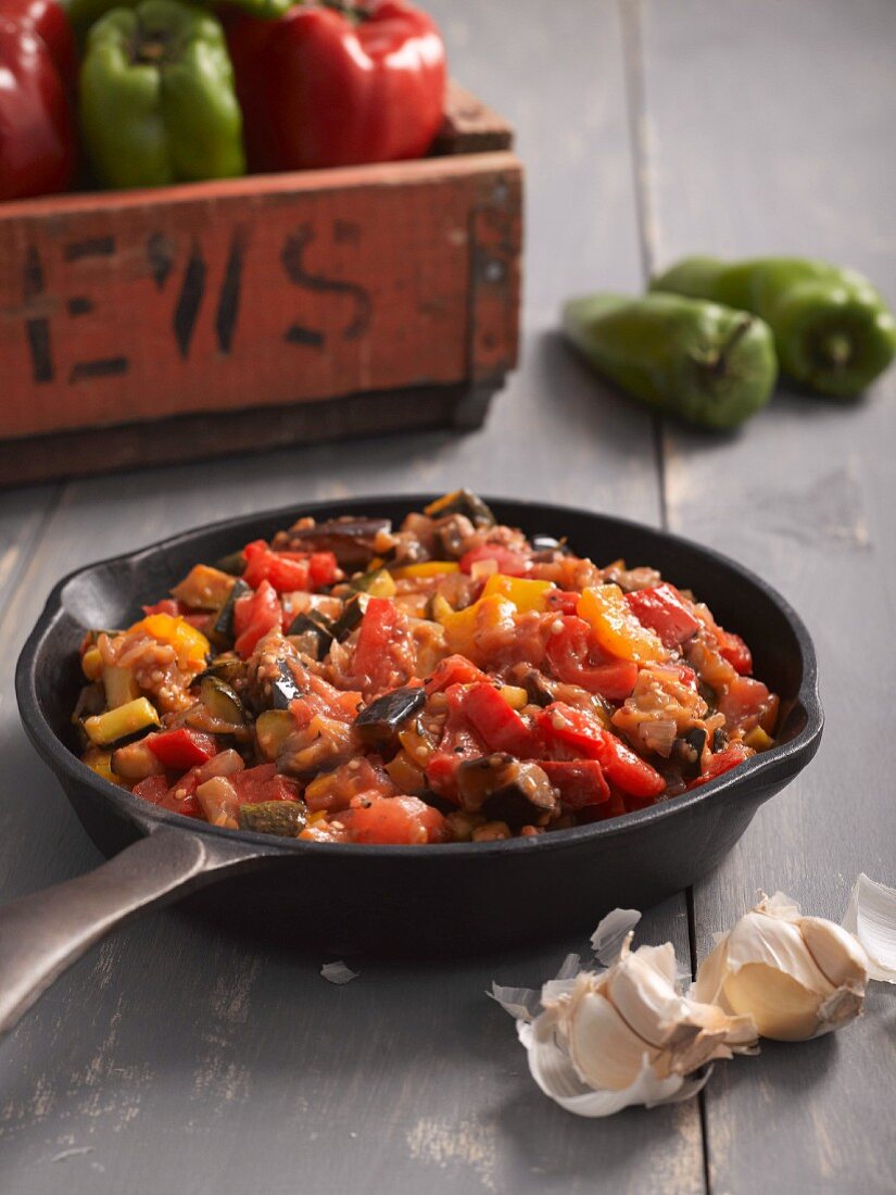 Ratatouille in a pan