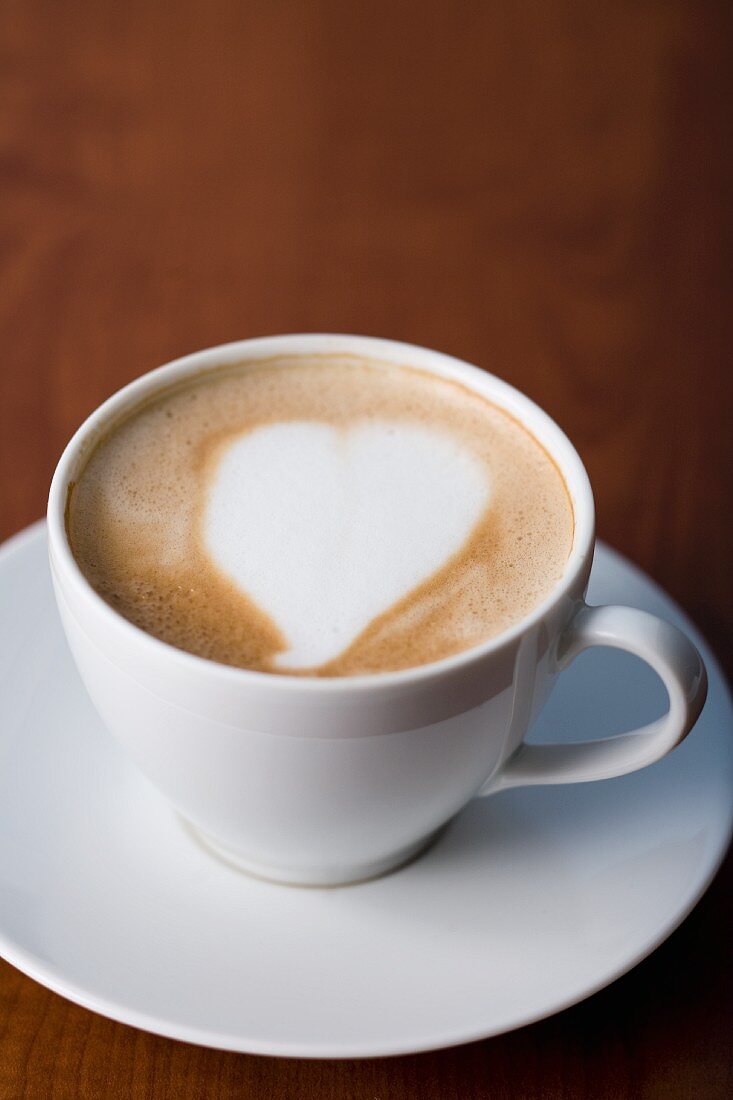 Cappuccino with heart