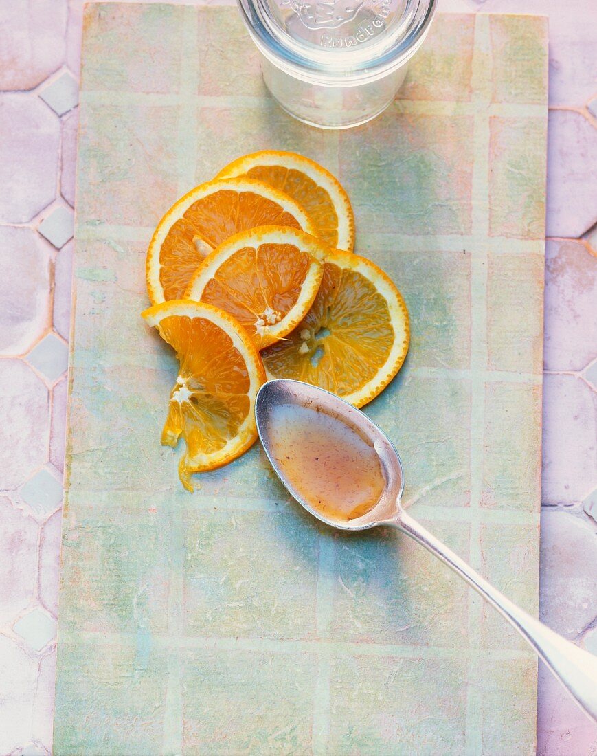 Banana and orange marmalade with rum