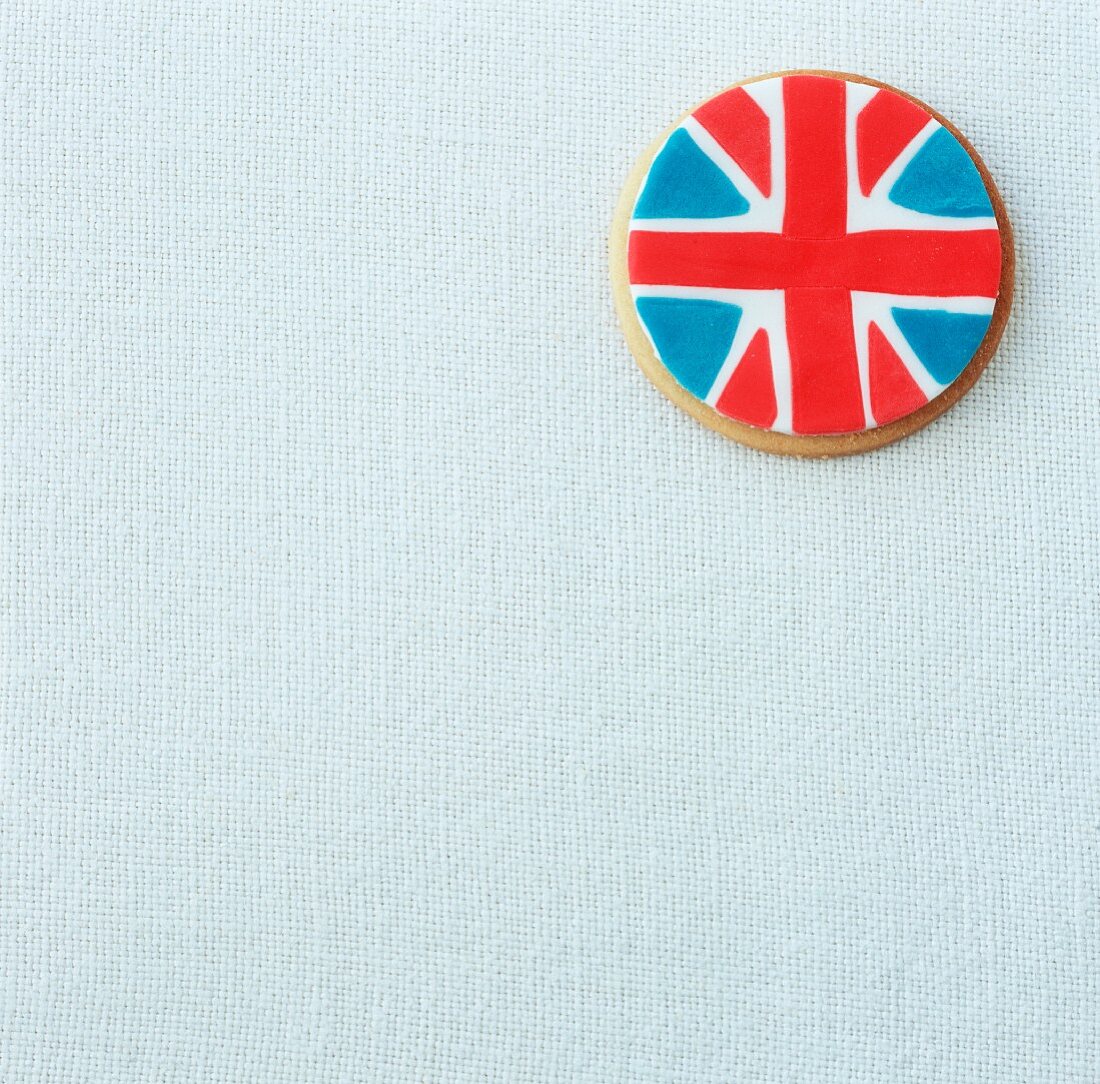 A Union Jack biscuit