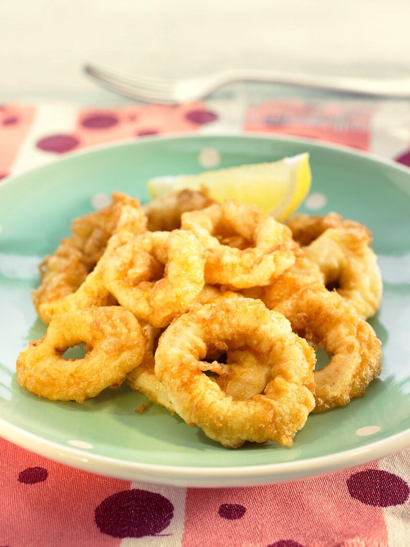 Plate of Fried Calamari