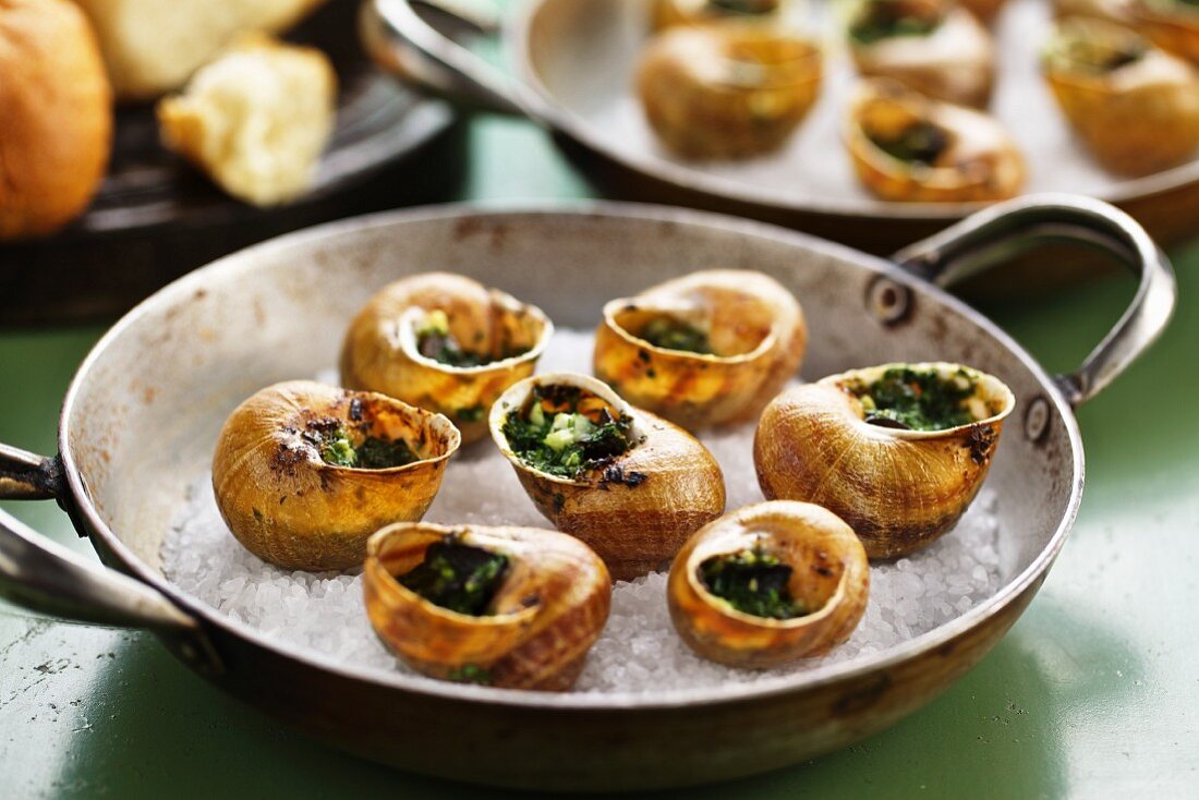 Vineyard snails with parsley butter