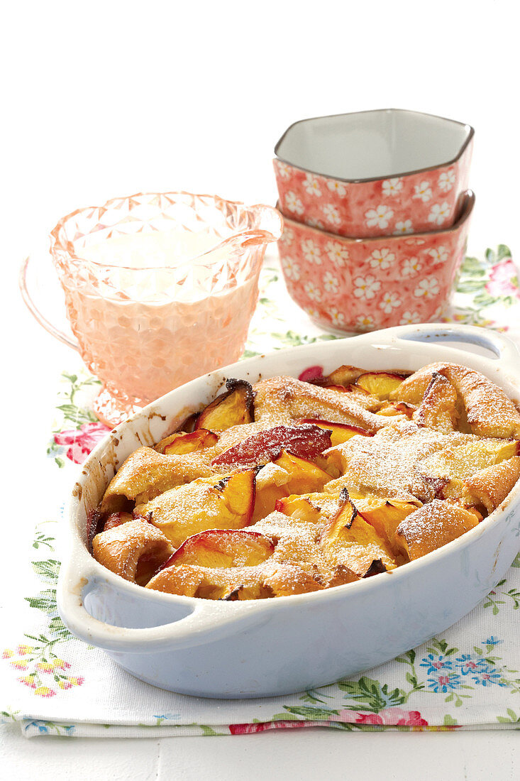 Nectarine clafouti