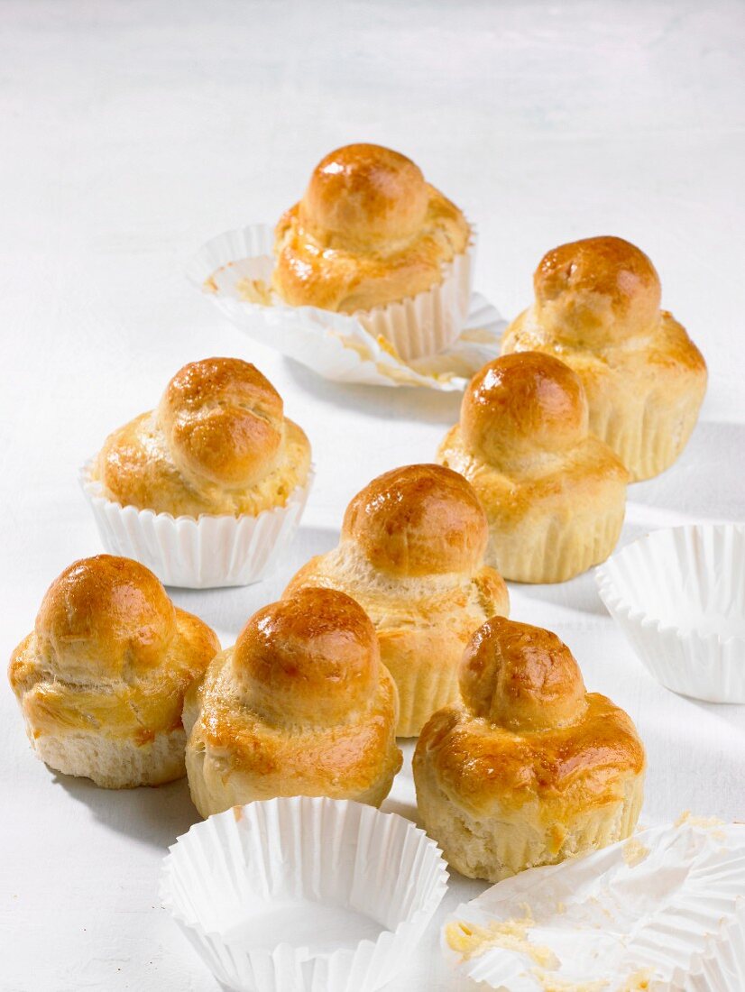 Mehrere Brioches