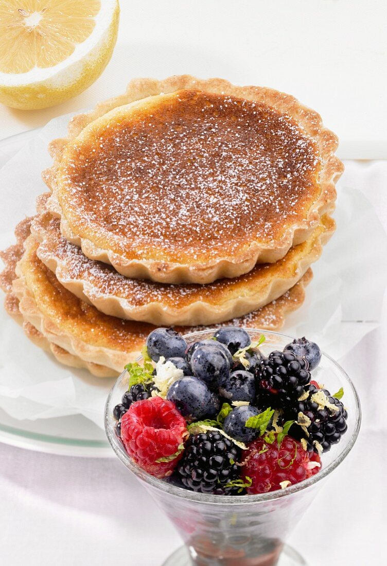 Tartlets and fresh berries