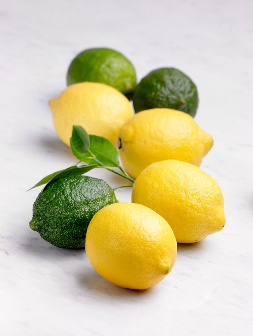 Lemons and Limes; Whole, Half and Slice