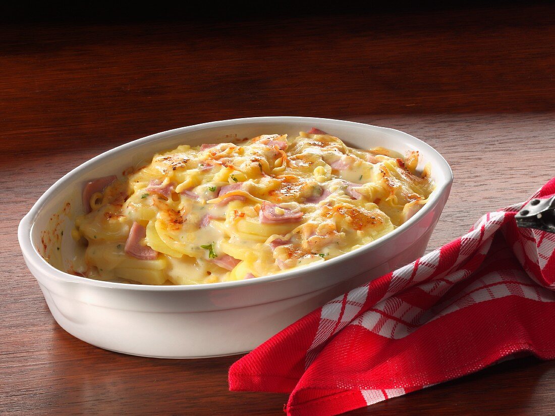 Potato and ham bake