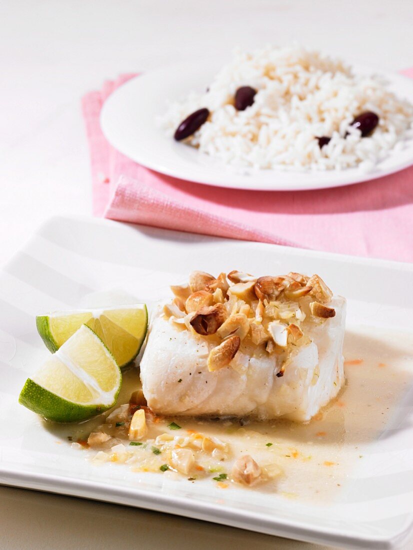 Cod fillet with nuts