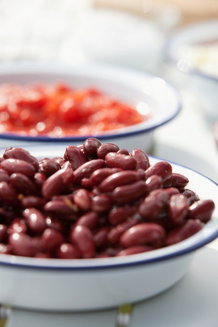 A bowl of kidney beans