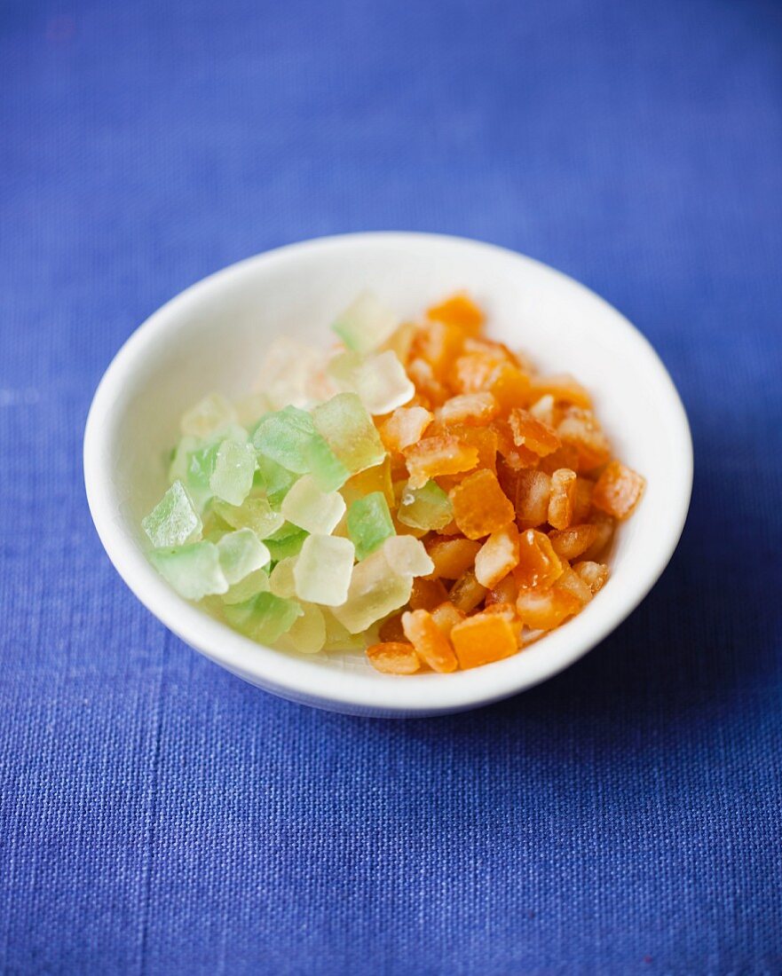 Candied lemon and orange peel