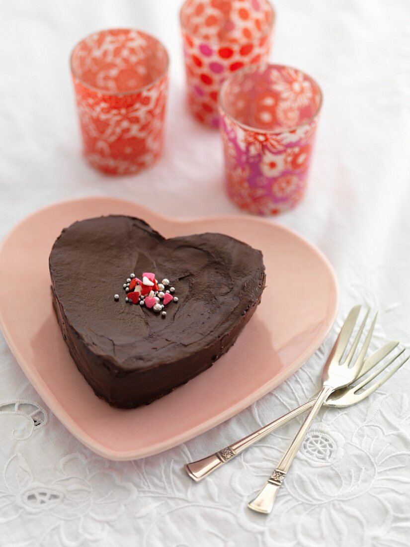 Schokoladenherz zum Valentinstag