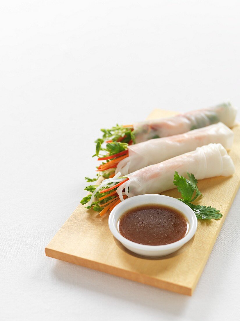 Vegetarian spring rolls