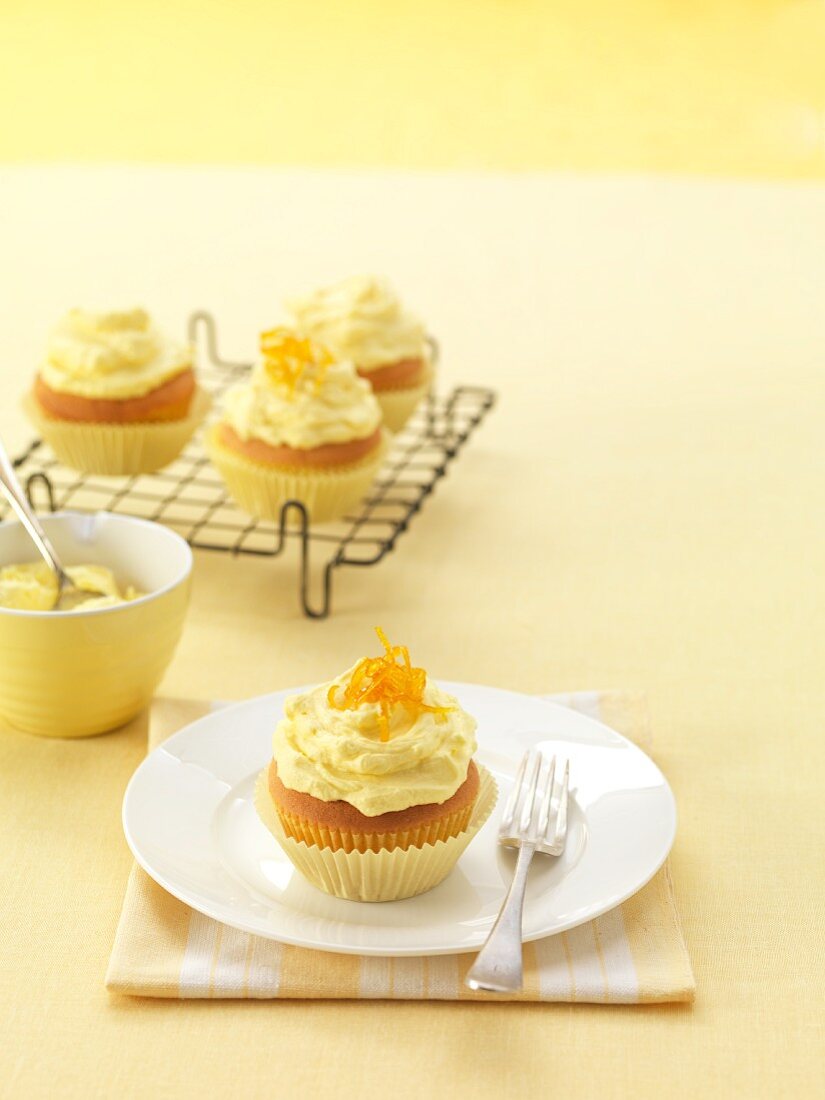 Cupcakes mit Orangencreme