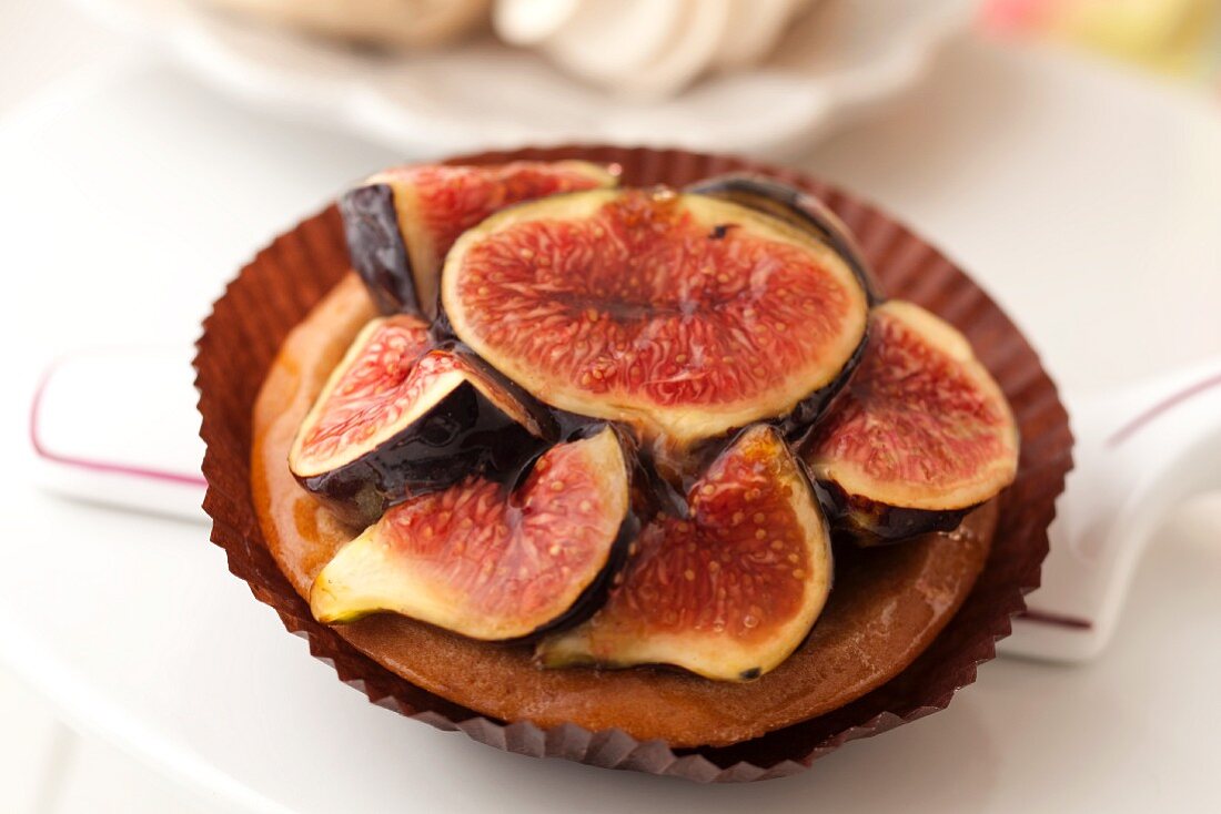 Mini Glazed Fig Tart