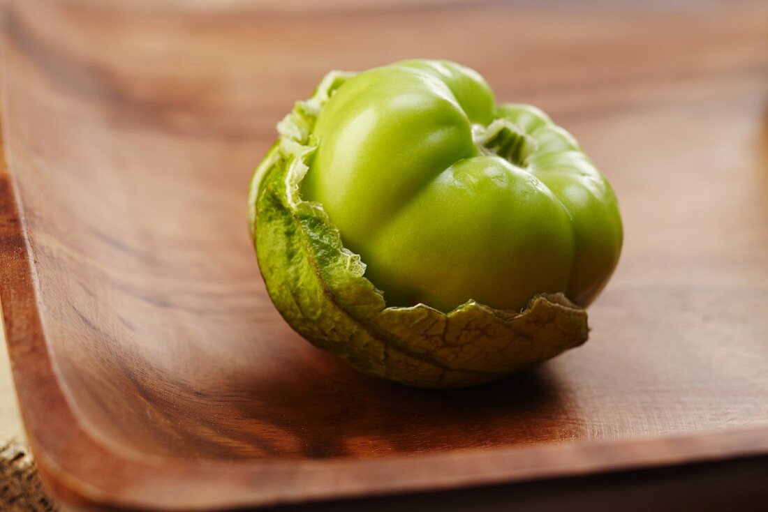 Tomatillo with husk