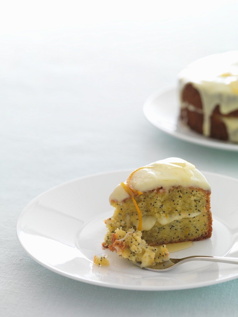 Orange poppy seed cake