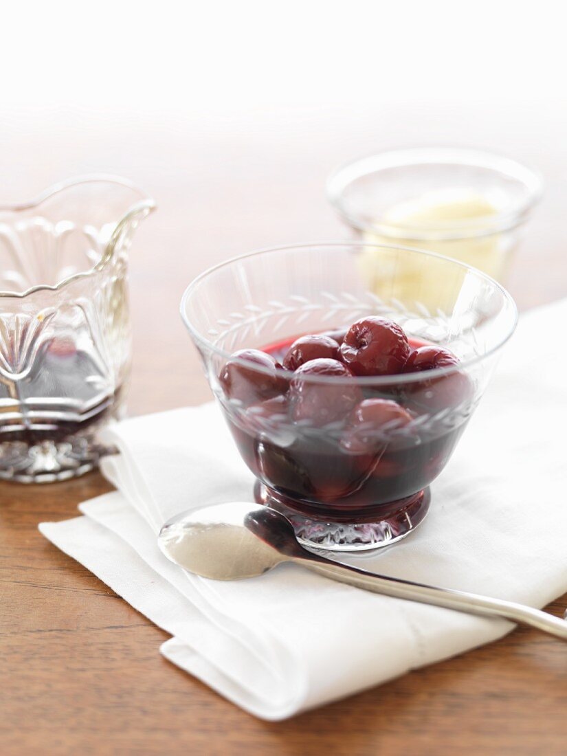 Cherries in red wine (for diabetics)