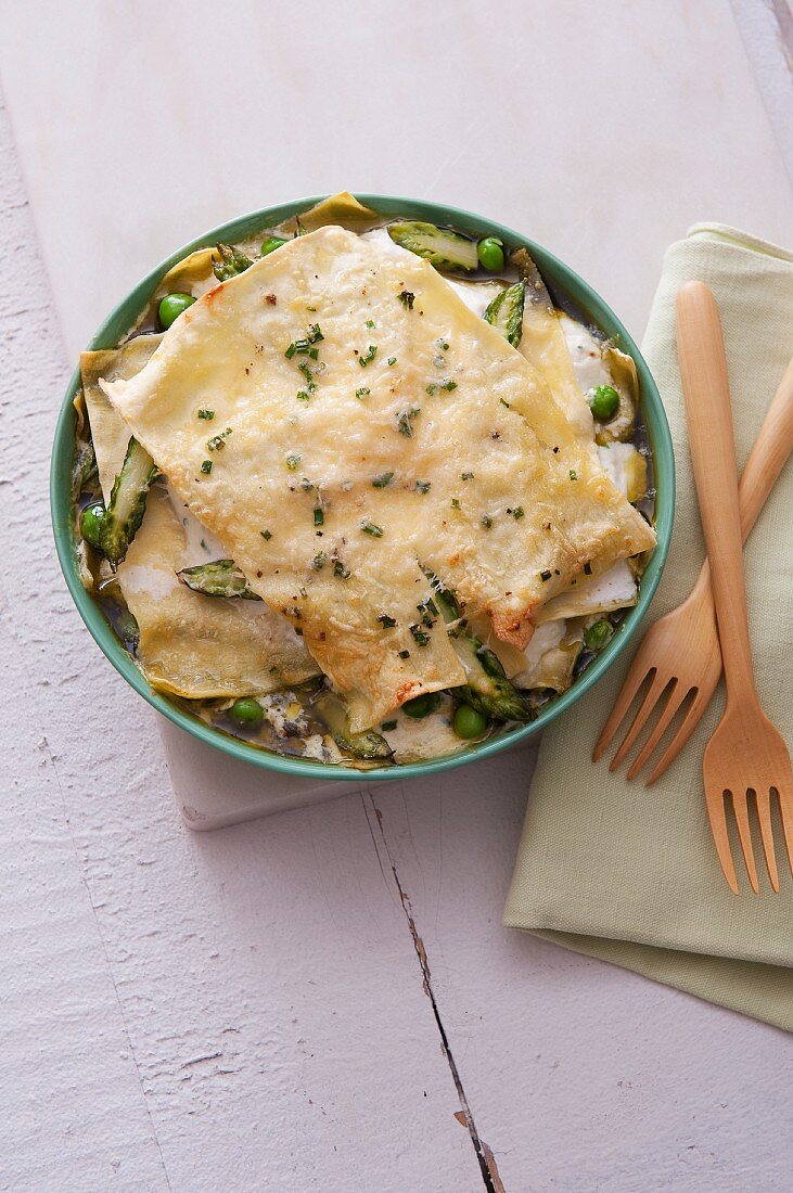 Lasagne mit Frühlingsgemüse