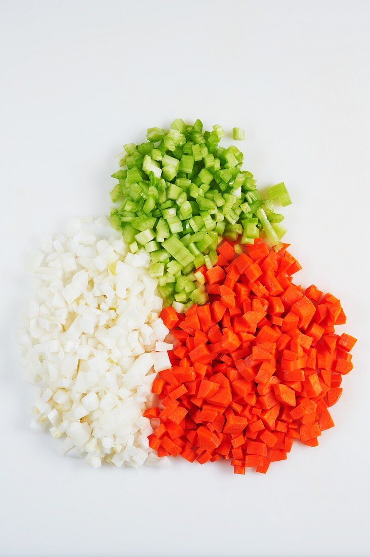 'Holy Trinity' Chopped Onion, Carrot and Bell Pepper