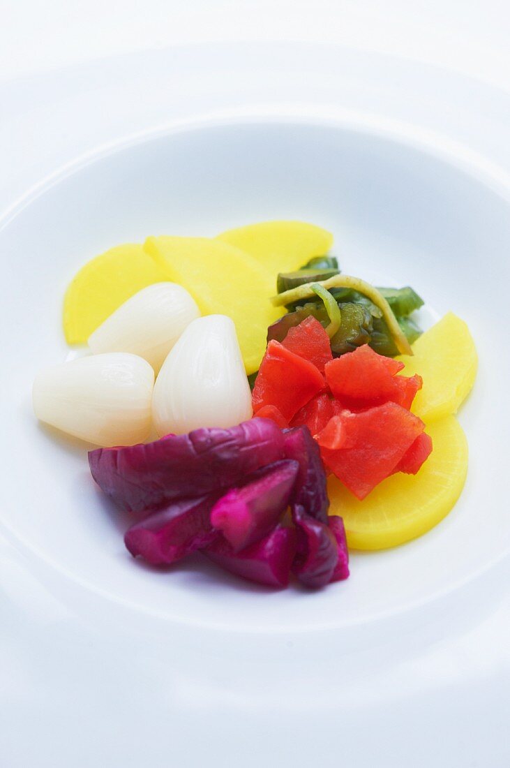 Various Japanese Pickled Vegetables