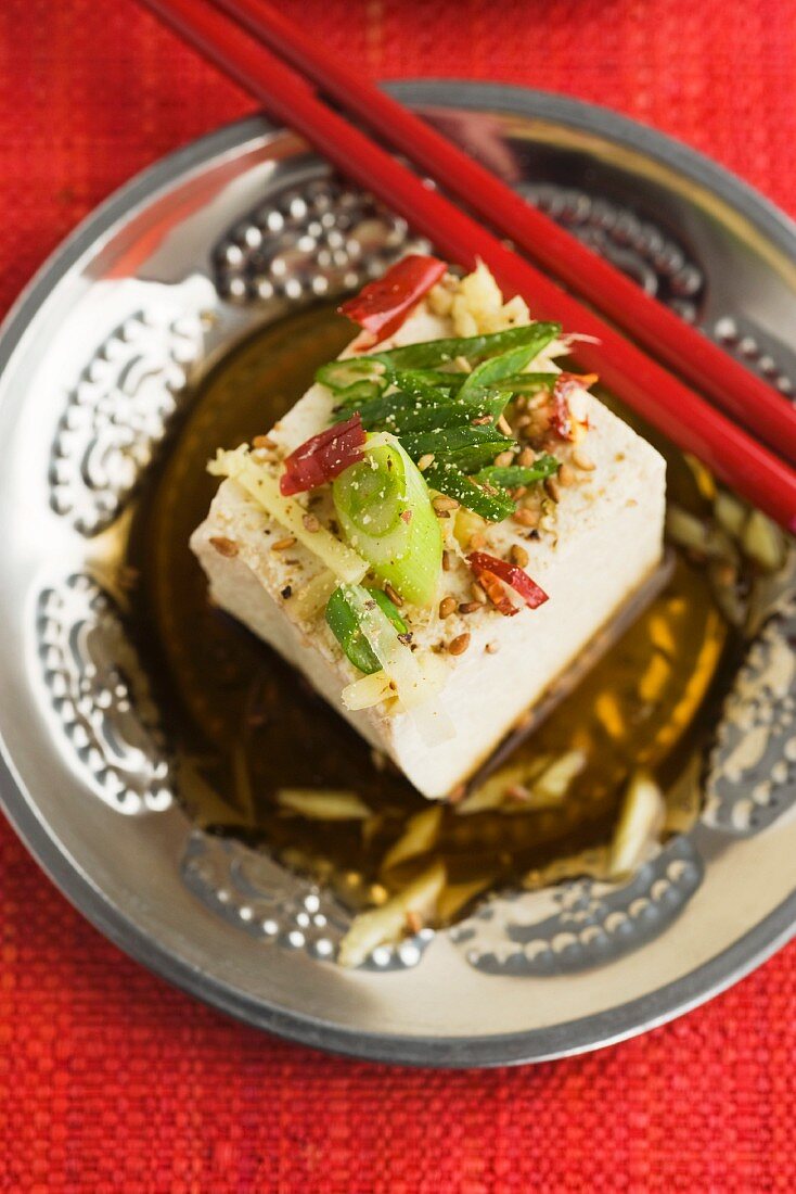 Tofu with ginger (Asia)