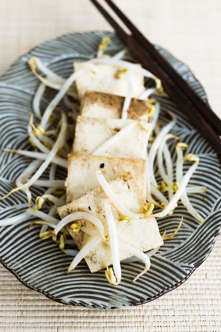Tofu with bean sprouts (Asia)