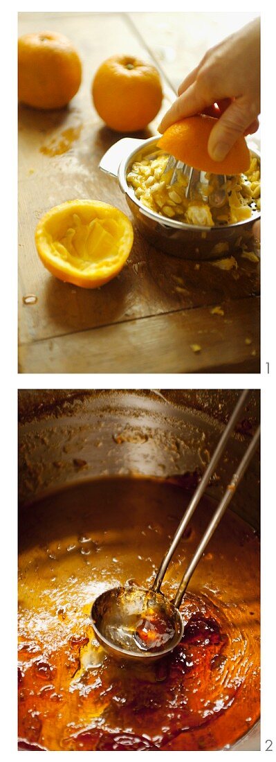 Orangensauce zubereiten