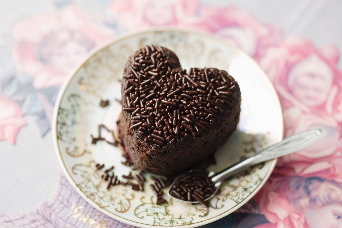 Schokoladenherz zum Valentinstag