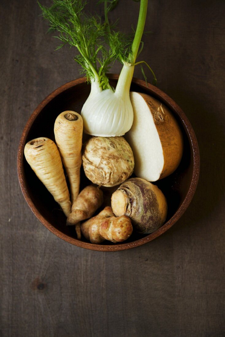 Bowl of Root Vegetables