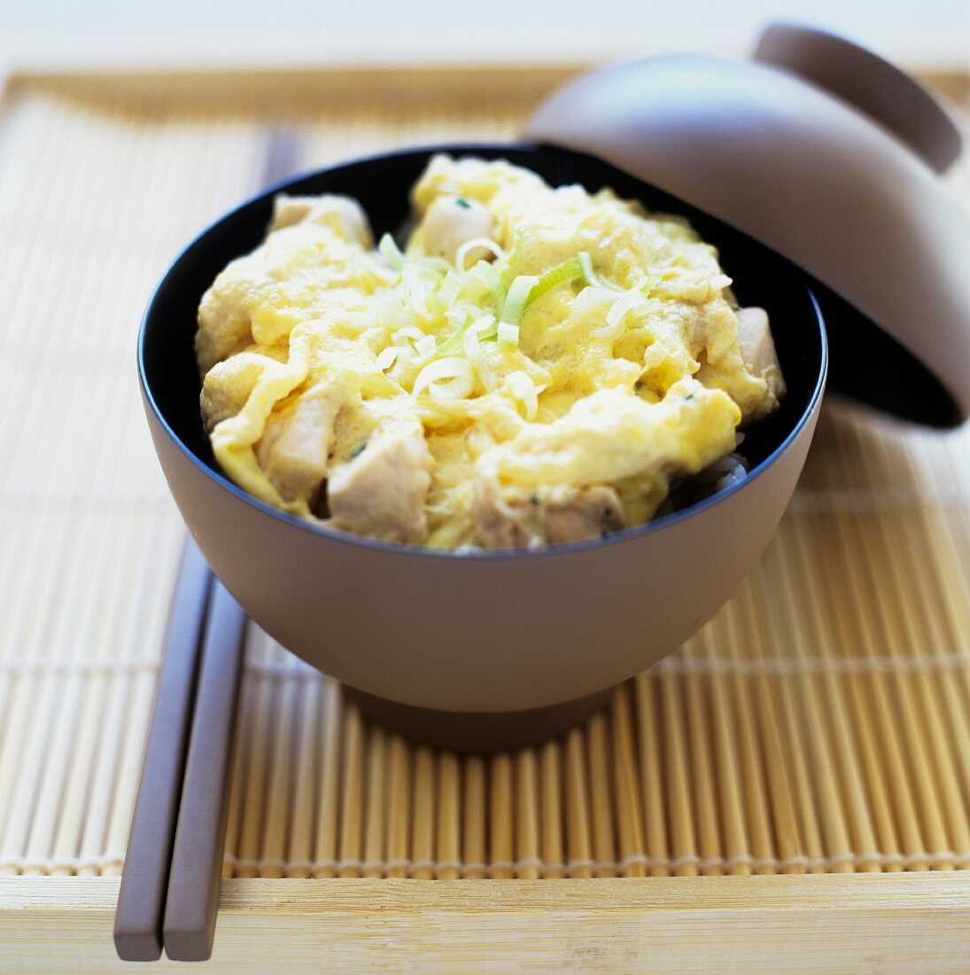 Chicken breast with egg and rice (Japan)