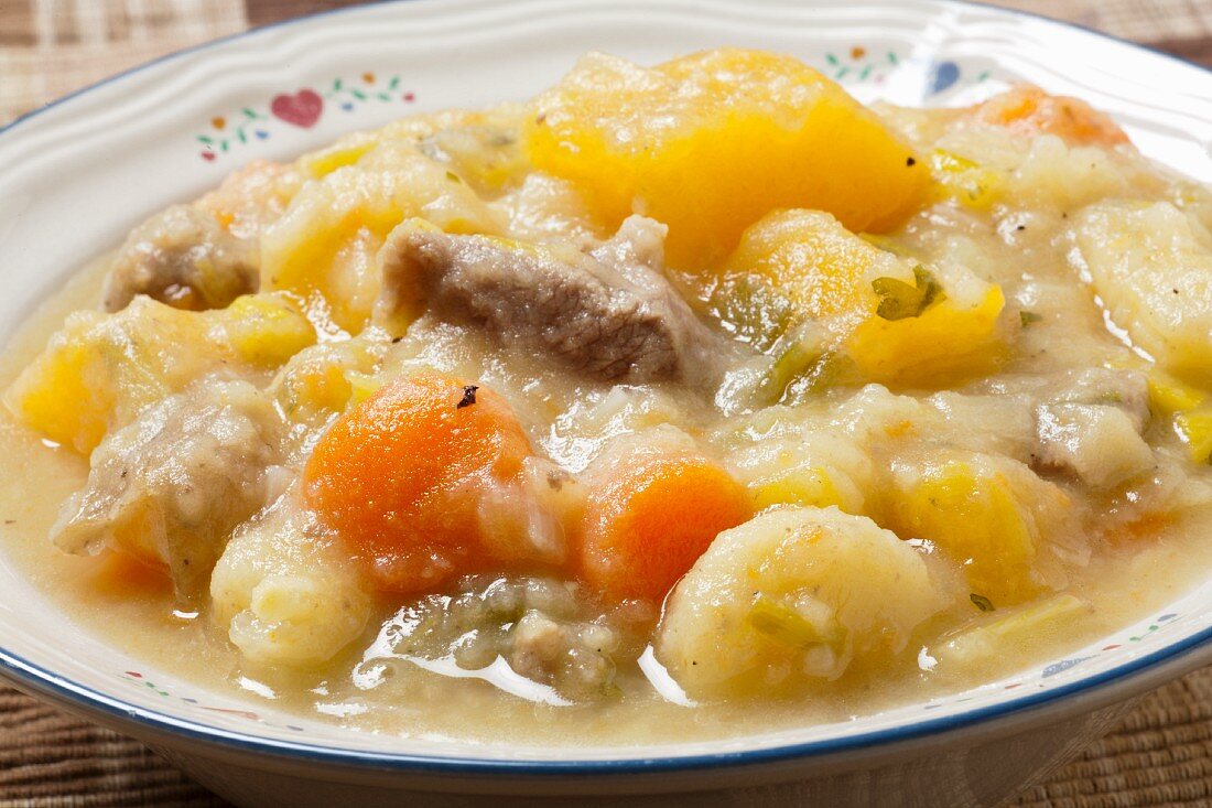 A Bowl of Cawl; Welsh Lamb Stew