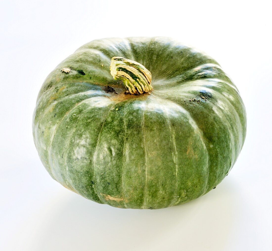 A green pumpkin