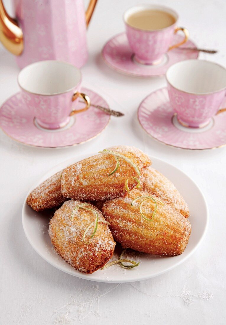 Madeleines with tea