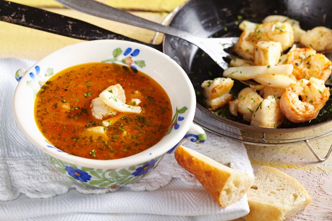 Catalan fish soup