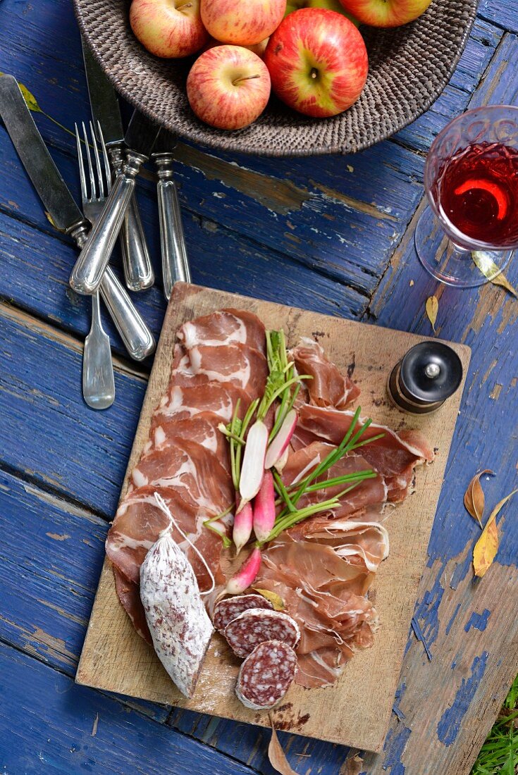 A charcuterie platter for a winter picnic in South Africa