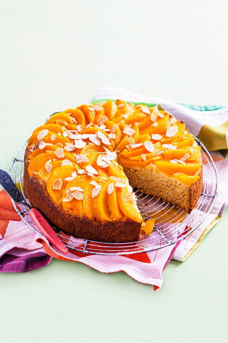 Peach and almond cake